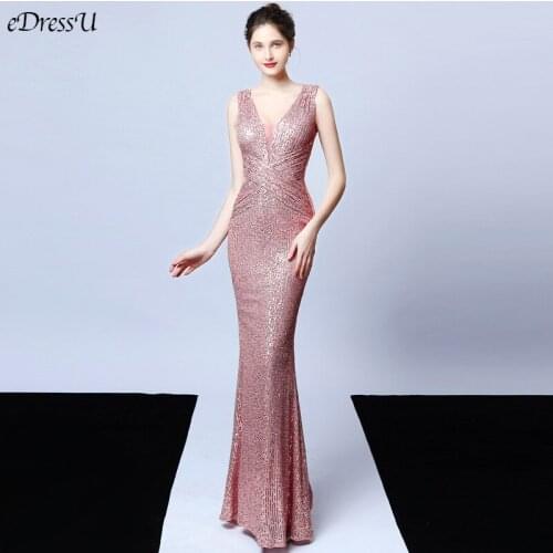 8 Colors Elegant Mermaid Evening Dress Pink Full Length Evening Party Dress Sexy Vestido de Fiesta Formal Prom Dress YNY-16681