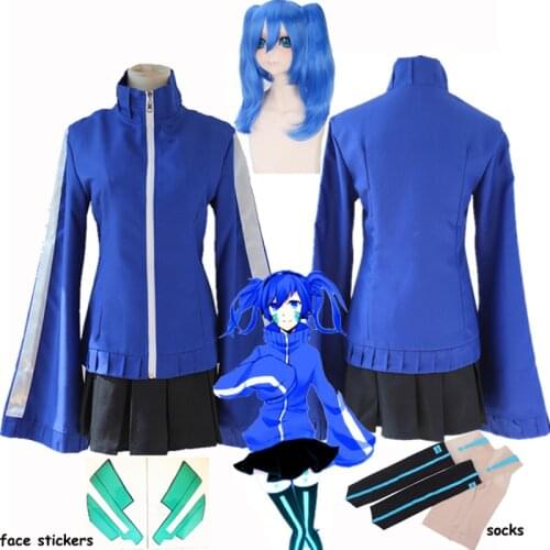 Anime MekakuCity Actors Kagerou Project Enomoto Takane Ene Costumes Cosplay School Uniform Dress Halloween Costumes ladys skirt