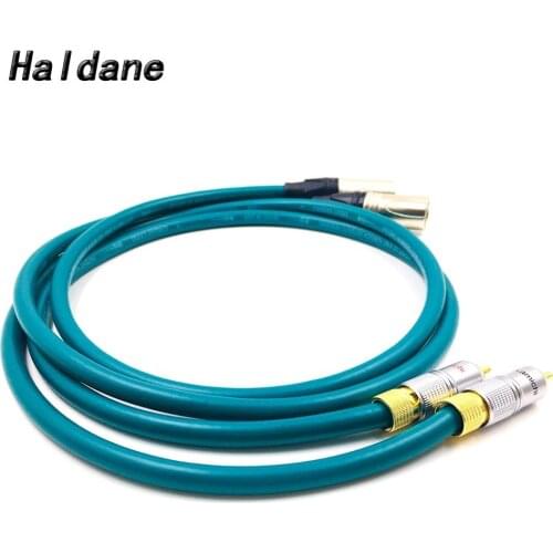 Haldane Pair Nakamichi RCA Male to 3pin XLR Male Balacned Audio Cable RCA to XLR Interconnect Cable with CARDAS CROSS USA-Cable