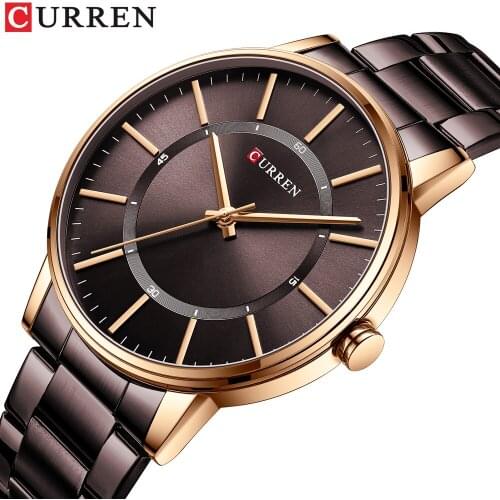 CURREN Watch Men Brand Luxury Business Wristwatch Fashion Casual Simple Design for Man Waterproof Stainless Steel Quartz Clock