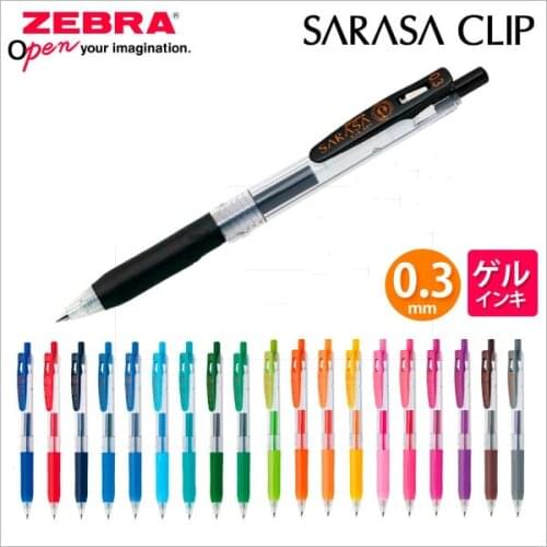 Zebra Colored Gel Pens School Stationery Office Supplies Gel Pens For Students Writing Pen 0.5mm Nib Ballpoint Pen 0.3mm 1pcs