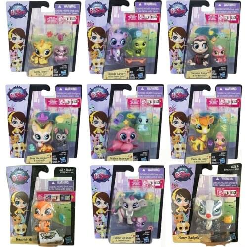 Hasbro Littlest Pet Shop Animal Model Kids Christmas Gifts Action Figure Collections Doll Toys Anime Figure