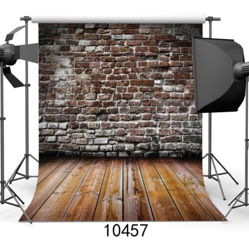 Brick Wall Wooden Floor Photography Backdrop for Photo studio Photographic Background for Children Baby Newborn Photo Shooting