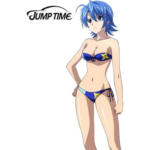 JumpTime 13cm x 4.9cm Anime Window Decal Ichiban Ushiro No Daimaou Hattori Junko Car Styling Sexy Beauty Waterproof Car Stickers