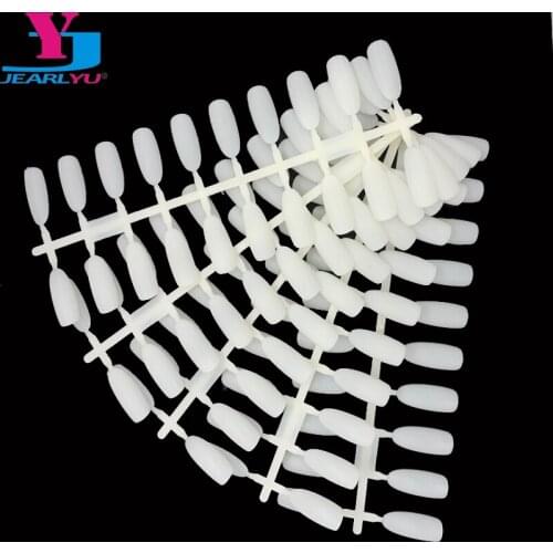 5 pcs Nature False Nail Art Tips Nail Polish UV Gel Practice Nails 120 Tips Color Nail Accessories Showing Display Manicure Kit