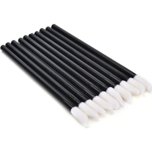 New 10Pcs Women Disposable MakeUp Lip Brushes Lipstick Gloss Wands Applicator Good Quality Cosmetic Tool