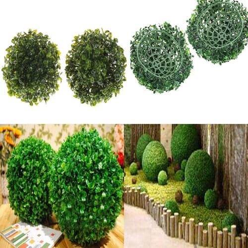 2017 New 15 cm Artificial Plant Ball Topiary Tree Boxwood Home Christmas Outdoor Wedding Party Decoration