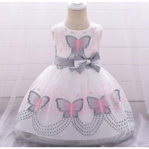 Toddler girl dresses butterfly baby dress for 100 days party dress baby princess dress CHD20139