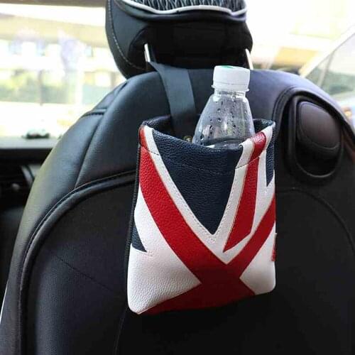 Car Seat Back Hang Phone Card Holder Storage Organizer Hanging Bag For MINI COOPER One d JCW F54 F55 F56 R55 R56 R60 Accessories