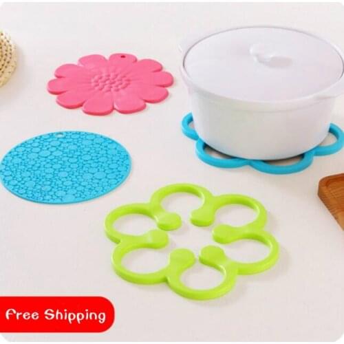 Multi-colored Heat Resistant Mat Dining Table Placemats Thickening Cup Pad 6 Pieces/Lot Large PVC Placemat