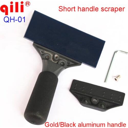 With Blue Max Rubber blades Aluminum handle Scraper Tools with Gold/ Black Color Home Office Window Film Installation Squeegee