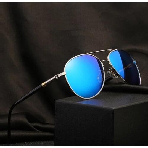 Classic Pilot Polarized Sunglasses Men Fashion Metal Sun Glasses Women Black Driving Eyeglasses Goggle UV400 Fishing Sunglasses