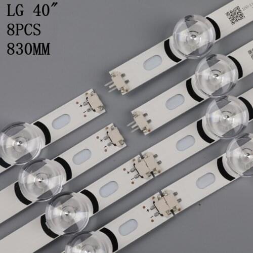 95% New 8pcs/Kit LED strips for LG 40LH5300 UA 40LX560H UA HC400DUN VCKN5 214X 6916L 0885A LG innotek DRT 3.0 40" A type Rev.1.2