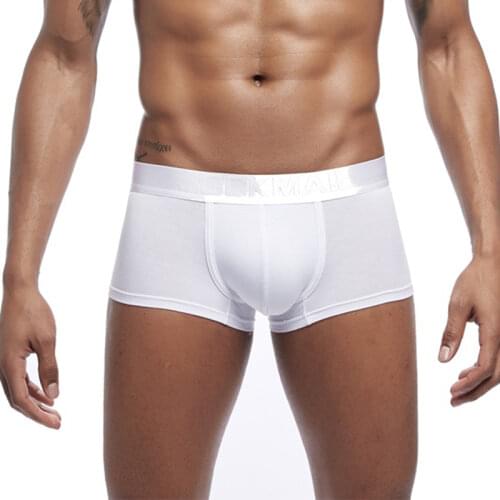 Mens Sexy Bulge Pouch Soft Boxer Underwear New Style Modal Cotton Breathable Underpants Low-rise Trunks Shorts Male Panties
