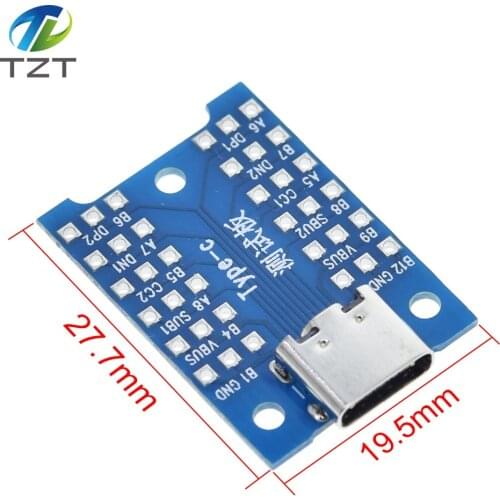 TZT The new usb interface usb type-c test charging board diy for ardunio