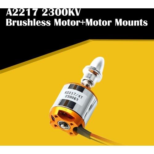 High Quality New A2217 2217 2300KV Motor Mount Outrunner Brushless Motor for RC Fixed Wing Airplane Multi-copter