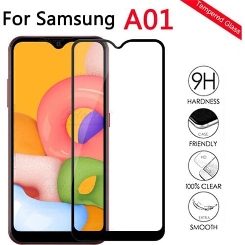 Tempered Glass case For Samsung Galaxy A01 A015F Protective Glass on For Samsung A01 A 01 sm-a015f/ds protection case couqe 9h