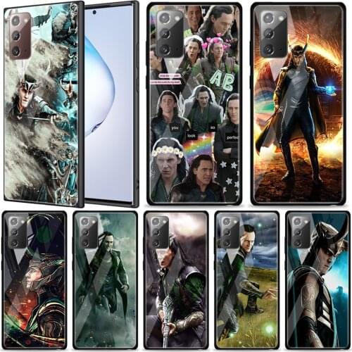 Avengers Loki Tempered Glass For Samsung Galaxy Note 20 Ultra 10 9 8 Plus Lite A70 A50 A40 A30 A20 A10 Phone Case