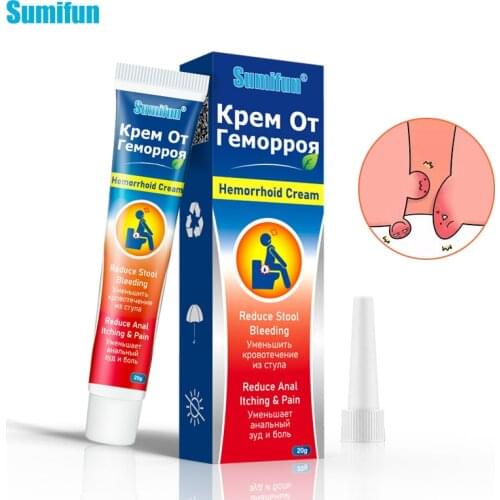 1Pcs 20g Sumifun Hemorrhoids Cream Analgesic Ointment Internal External Anal Fissure Anus Shedding Treatment Medical Plasters