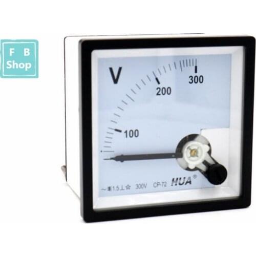 1PCS CP-72/SQ-72/CZ-72 AC 3V 5V 10V 15V 20V 30V 50V Class 1.5 72x72mm Range Analog Voltage Voltmeter Panel Meter