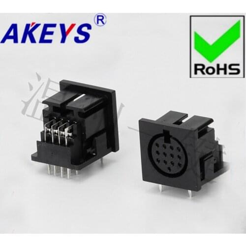 10PCS DS-13-04 Square SD Large terminal connector generous 13-core 15-pin socket 13PIN needle DIN Master