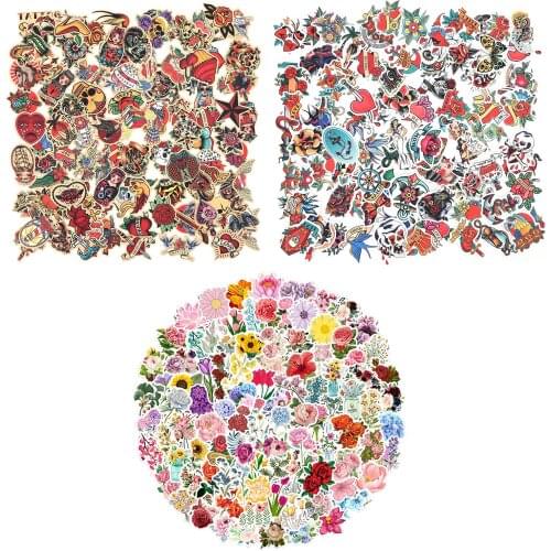 100 PCs Cool Random Stickers for Laptop Luggage Water Bottle Car Bike Motorcycle Kids Graffiti Vinyl Sticker Bomb JDM Decals