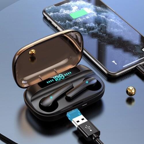 Wireless Bluetooth 5.0 Earphone Sports Waterproof Headphones Headsets Stereo Touch Control Music Earbuds With Mic For All Phone