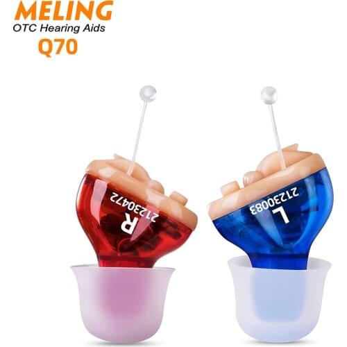 Q70 CIC Digital 8 Channels 16 Bands Hearing Aid mini Invisible hearing Aids ear sound amplifier for eldly
