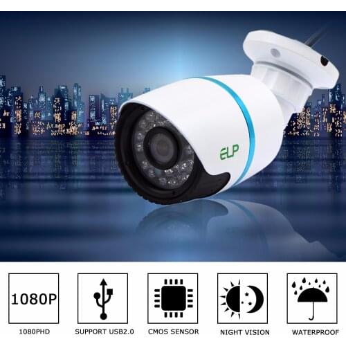 H.264 30fps 1920*1080 IR USB camera Sony IMX322 CMOS Security Video Night Vision Bullet USB Webcam 1080P