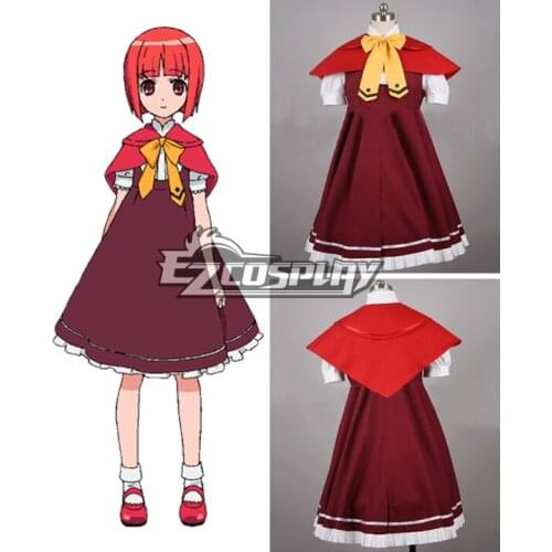 Okami-San To Shichinin No Nakamatachi Ringo Akai Cosplay Costume E001