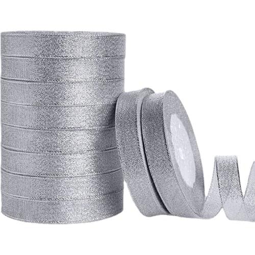 1.5cm Ribbon for Christmas Gift Cosmetic Bakery Box Metallic Glitter Ribbons Bows Cake Tape Wrapping Wedding Party Decoration