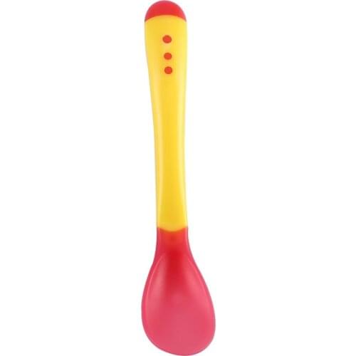 Temperature Sensing Spoon for Baby Safety Infant Feeding Spoons Kids Children Boy Girl Toddler Flatware Drop Shipping