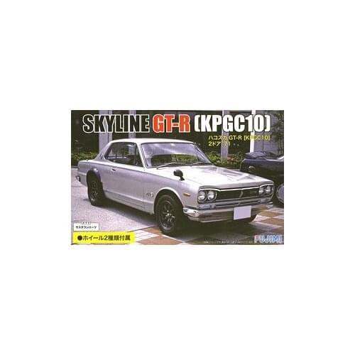 Fujimi Plastic Assembly Car Model 1/24 Scale Nissan KPGC10 Skyline GT-R 2 Door 1971 Adult Collection DIY Assembly Kit 03934