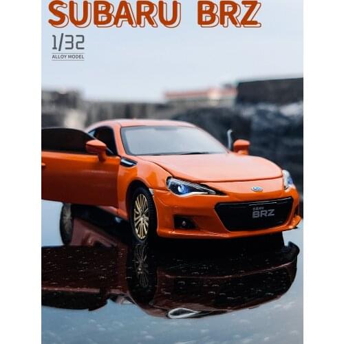 1:32 Simulation Subaru Brz Coupe Alloy Car Model Sound And Light Steering Shock Absorber Boy Toy Car Car Model Decoration Gifts