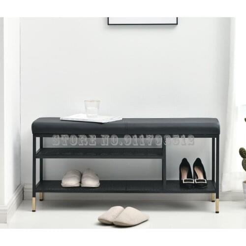 Nordic shoe changing stool shoe cabinet