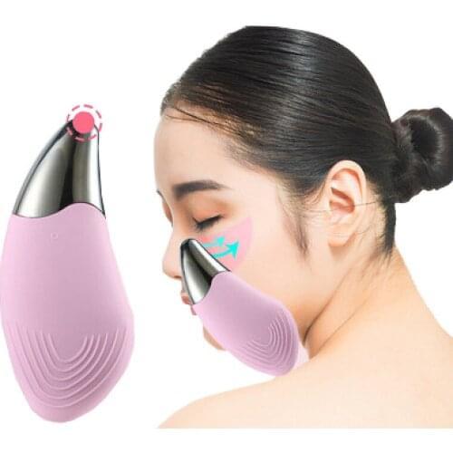 New rechargeable silicone facial cleanser electric facial cleanser mini waterproof ultrasonic pore cleaner