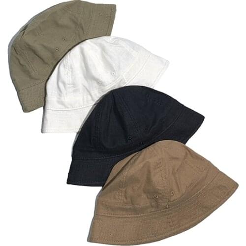 SEFRTPHT Unisex Summer Bucket Hat Women Outdoor Sunscreen Cotton Fishing Solid Color Cap Men Basin Chapeau Sun Prevent Hat