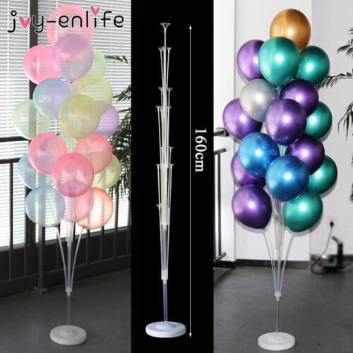102/132/160cm Balloons Stand Balloon Holder Column Crystal Balloon Baby Shower Kids Birthday Party Wedding Decoration Supplies