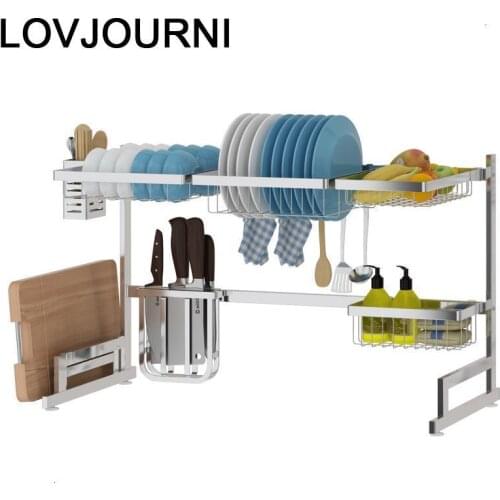 Vaisselle Cosinha Cosina Almacenaje Cocina Sink Organizer Stainless Steel Cuisine Cozinha Mutfak Kitchen Storage Rack Holder