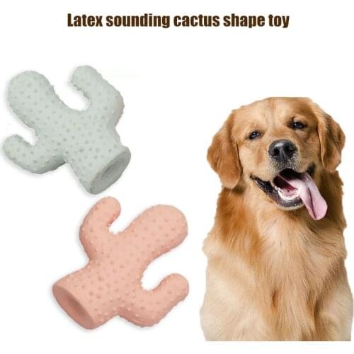 Pet supplies latex cactus modeling toys small and medium-sized dog molar teeth cleaning pet toys,Q236
