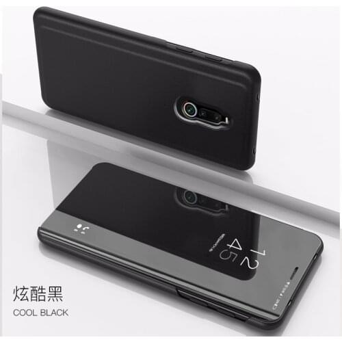 Smart Mirror Leather Flip Case For Huawei Y5 Y9 Prime 2019 Y5P Y6P Y8P P Smart Z 2020 Honor 9s 10s Plating Mirror Leather Case