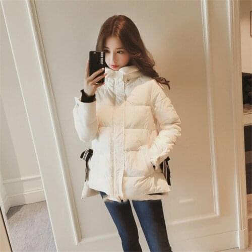 Winter padded jacket female Korean version wild sweet padded jacket ladies short loose and thin ladies padded jacket