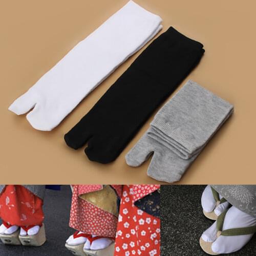 1 Pair Japanese Tabi Socks Kimono Flip Flop Sandal Split Toe Ninja Geta Hot Sale Fashion Men Women Socks