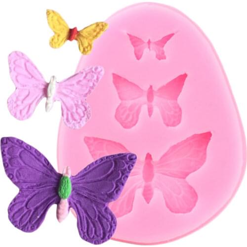 1Pcs Sugarcraft Butterfly Silicone Molds Fondant Mold Cake Decorating Tools Chocolate Moulds Wedding Decoration Mould