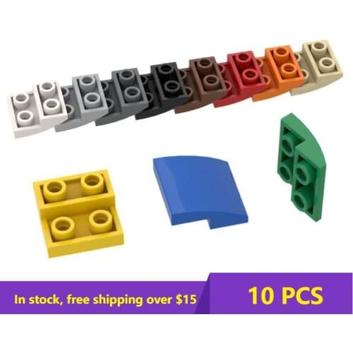10PCS MOC Bricks 32803 2x2 Reverse Curved Parts High-tech Building Block Model Kids Toys DIY Brick Parts Best Gifts