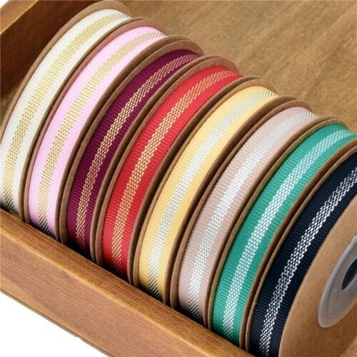 10 yards Gold Silver Onion Grosgrain Ribbon for DIY Headwear Bow Craft Card Gifts Wrapping Supplies Holiday Wedding Party Decor