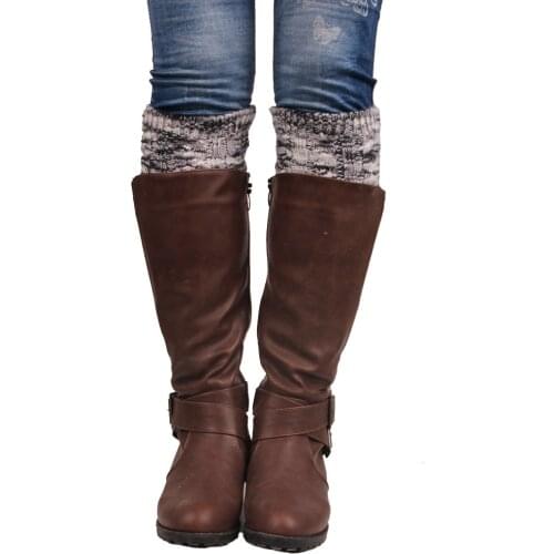 200pairs/lot womens new fashion miexed color short twist knit leg warmer/boot cuff