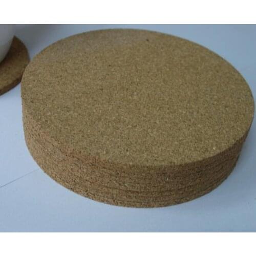 500pcs Natural Cork Coaster Heat Resistant Cup Mat Coffee Tea Drink placemat Tableware Kitchen Decoration