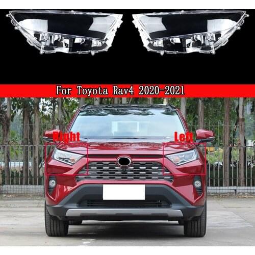 Car Front Headlamp Lampshade Lampcover Transparent Cover Auto Lamp light Covers glass Lens Shell Caps For Toyota Rav4 2020 2021