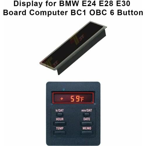 Car LCD display for bmw E28 E30 OBC 6 Button computer on board 325i 318i 325ix 528 525i 535i 62131377803